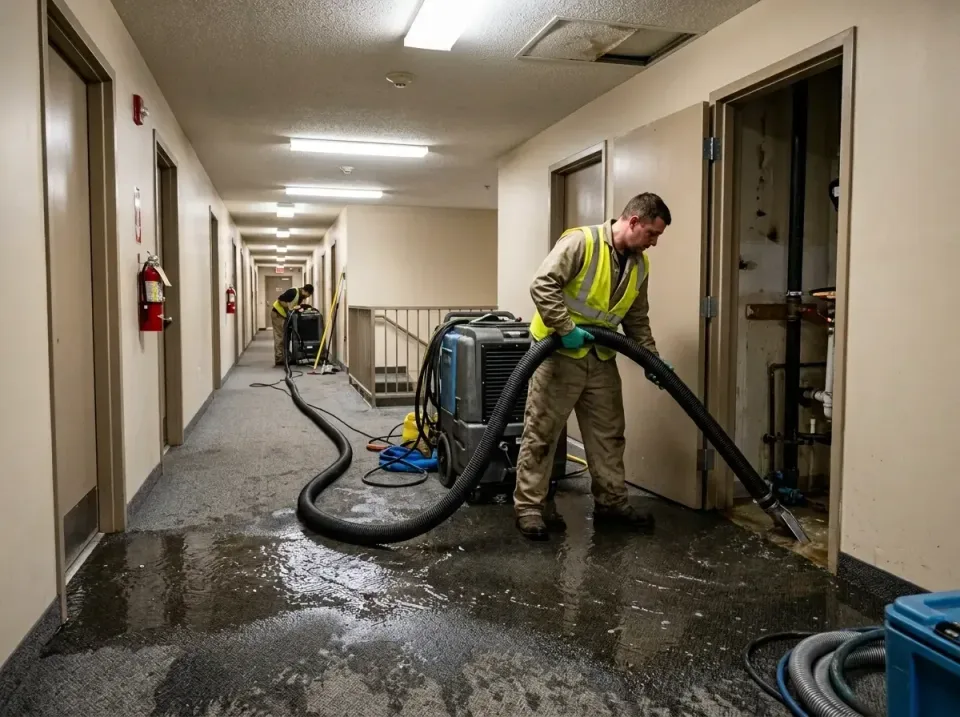 multi-unit-apartment-hallway-f-005 — frequently asked questions, Emergency Burst Pipe Water Extraction & Removal in Grand Is…